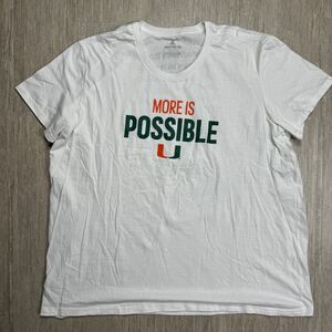 Miami Hurricanes MORE IS POSSIBLE Shirt Adidas Pride LGBTQ Women 3X Amplifier T